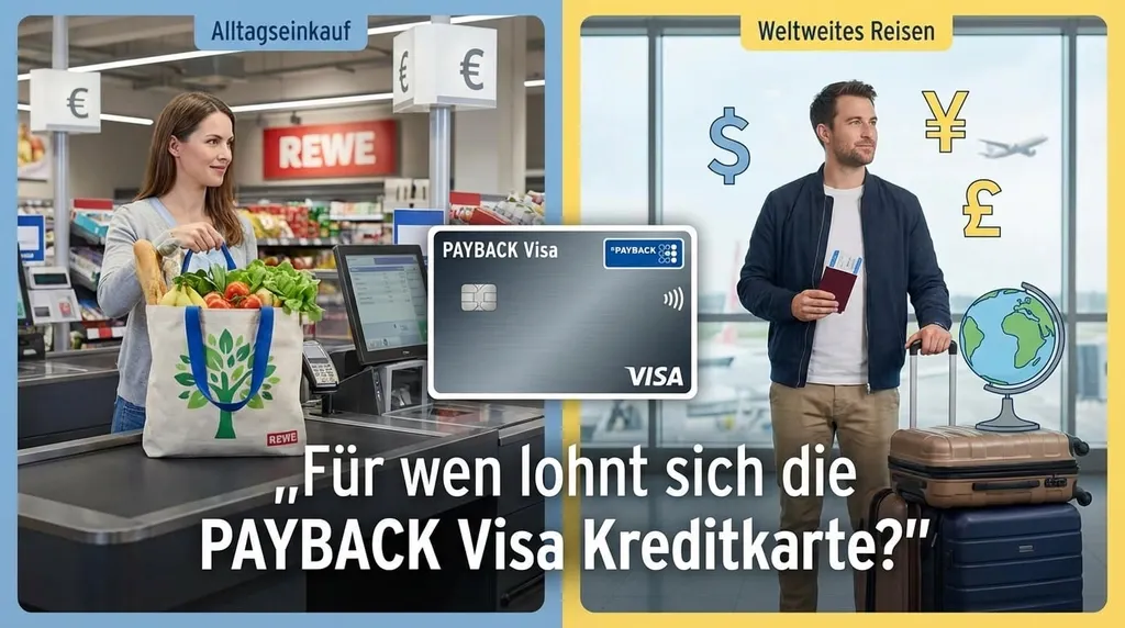 PAYBACK Visa Kreditkarte im Alltag und auf Reisen